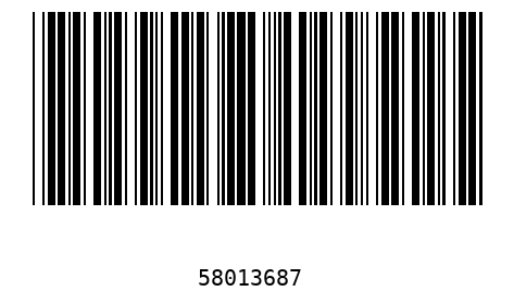 Barcode 58013687