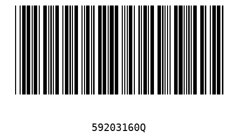 Barcode 59203160
