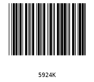 Barra Código, Code 39 5924