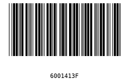 Barcode 6001413
