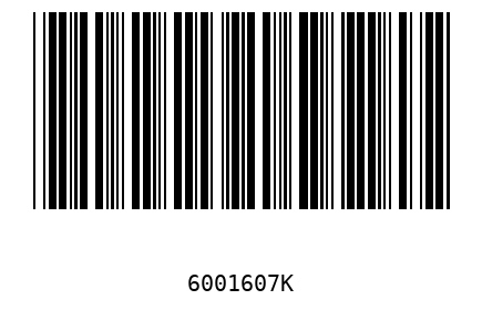 Barcode 6001607