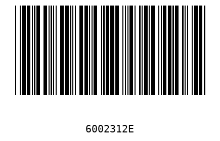 Barcode 6002312