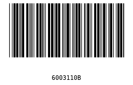 Barcode 6003110
