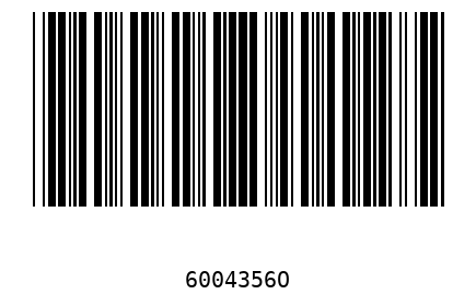 Barcode 6004356