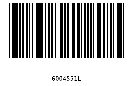 Barcode 6004551