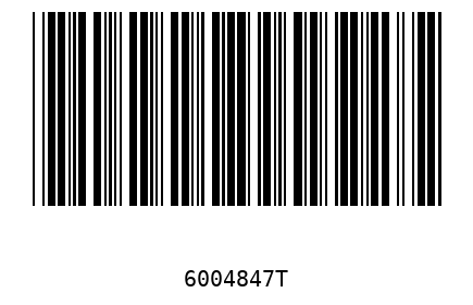 Barcode 6004847