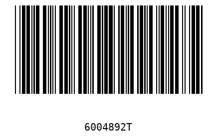 Barcode 6004892