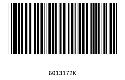 Barcode 6013172
