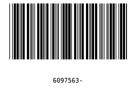 Bar code 6097563