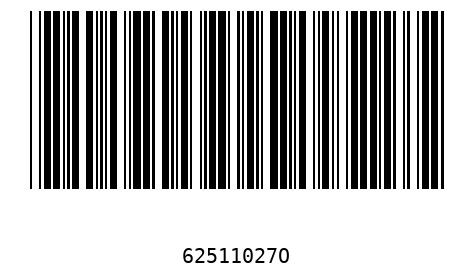 Barcode 62511027