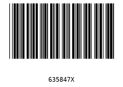 Barcode 635847