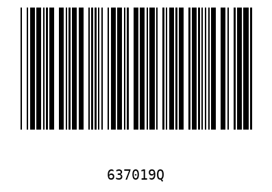 Bar code 637019