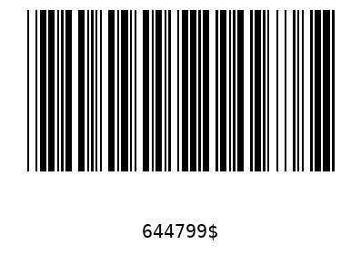Barcode 644799