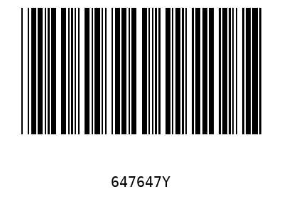 Barcode 647647