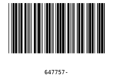 Bar code 647757