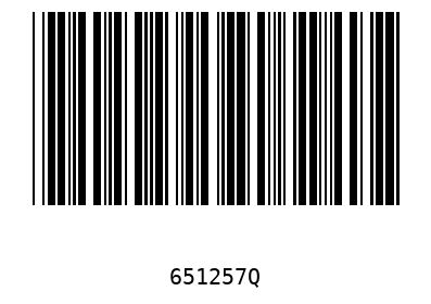 Barcode 651257