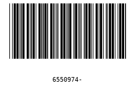 Bar code 6550974