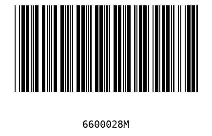 Bar code 6600028