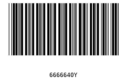 Bar code 6666640