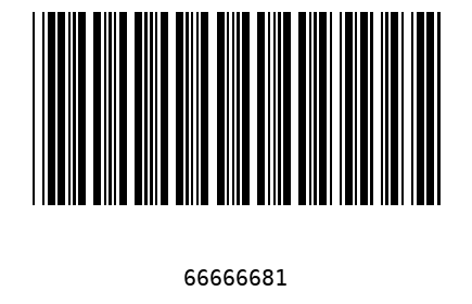 Bar code 6666668