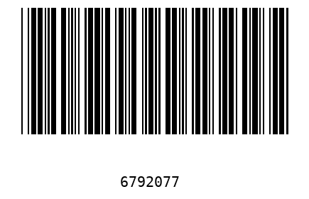 Barcode 6792077