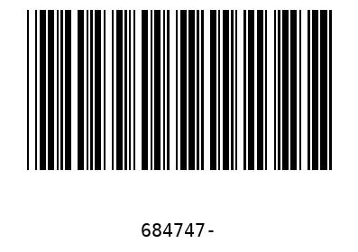 Barcode 684747