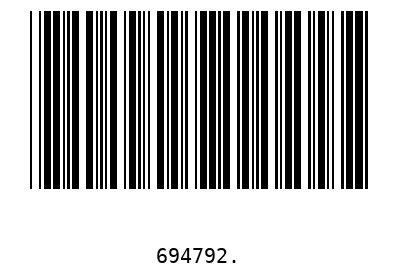 Barcode 694792