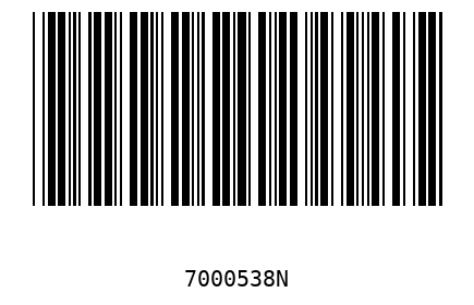 Barcode 7000538
