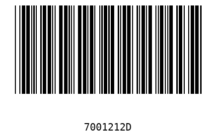 Barra Código 7001212