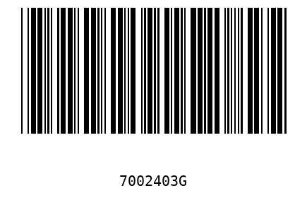 Barcode 7002403