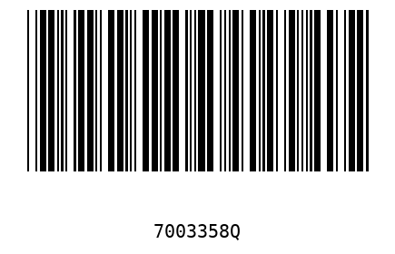 Barcode 7003358