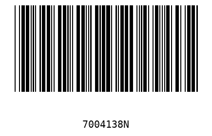 Barcode 7004138