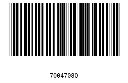 Barcode 7004708