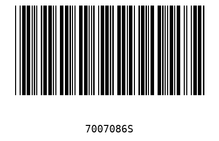 Barcode 7007086