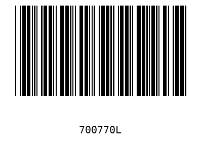Barcode 700770