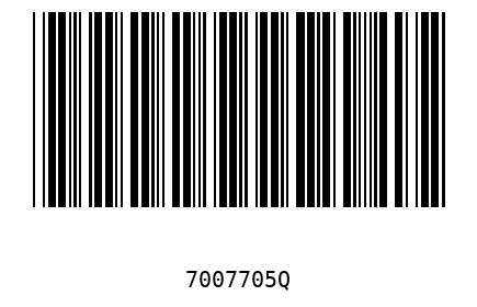 Barcode 7007705