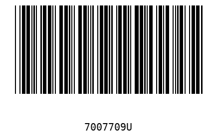 Barcode 7007709