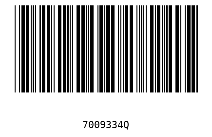 Barcode 7009334