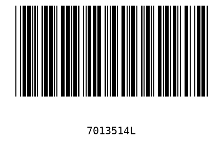 Barcode 7013514