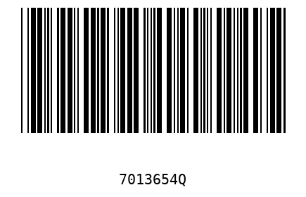 Barcode 7013654