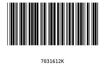 Barra Código 7031612