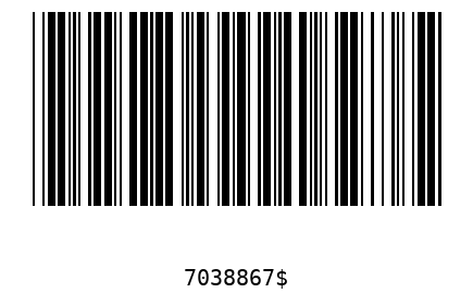 Barcode 7038867