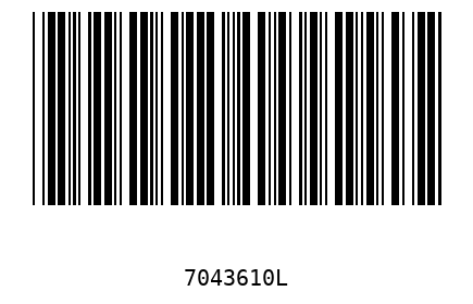 Barra Código 7043610