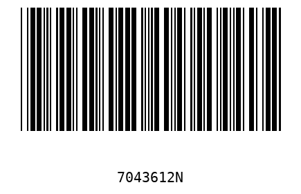 Barra Código 7043612