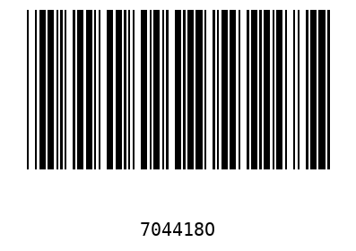 Barcode 704418