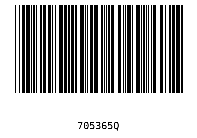 Barcode 705365