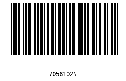 Barcode 7058102