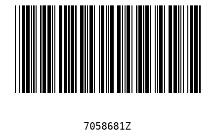 Barcode 7058681