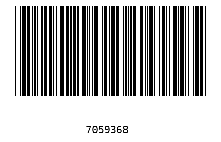 Barcode 7059368