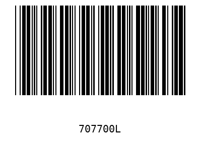 Barcode 707700